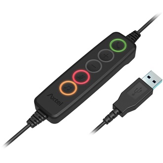 Axtel Voice UC40 duo fejhallgató headset fekete