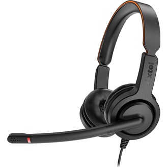 Axtel Voice UC40 duo fejhallgató headset fekete