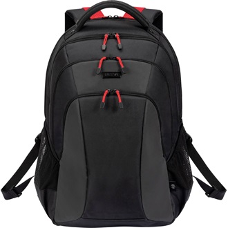 Dicota Seeker II 13-16" notebook hátizsák szürke-piros