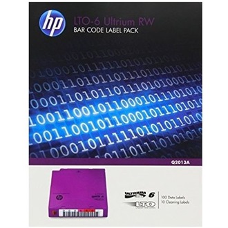 HPE LTO-6 Ultrium RW Bar Code Label Pack