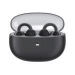 BASEUS AIRGO 1 RING bluetooth fülhallgató SZTEREO (v5.3, TWS, fülre akasztható, mikrofon + töltőtok) FEKETE