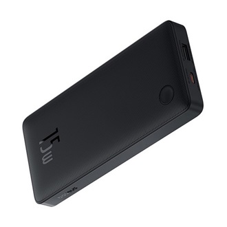 BASEUS AIRPOW LITE vésztöltő USB+Type-C aljzat 10000mAh, LED jelzés, FEKETE