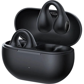 BASEUS BASS 15 CLIP OWS bluetooth fülhallgató SZTEREO (v5.4, TWS, zajszűrő, fülre akasztható + töltőtok) FEKETE