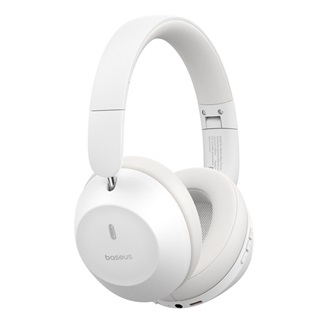 BASEUS BASS 30 MAX Bluetooth fejhallgató SZTEREO v5.3, zajszűrő + Type-C tápkábel, FEHÉR