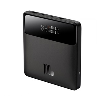 BASEUS BLADE HD vésztöltő 2 USB+2 Type-C aljzat 20000mAh, LED jelzés + Type-C kábel, FEKETE