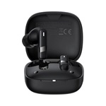 BASEUS BOWIE E20 bluetooth fülhallgató SZTEREO (v5.3, TWS, mikrofon, zajszűrő, IPX5 + töltőtok) FEKETE