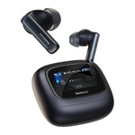BASEUS BOWIE M2 ULTRA bluetooth fülhallgató SZTEREO (v5.4, TWS, aktív zajszűrő, érintőkijelző + töltőtok) FEKETE