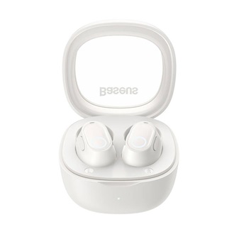 BASEUS BOWIE WM02 OS bluetooth fülhallgató SZTEREO v5.3, extra mini + töltőtok, FEHÉR