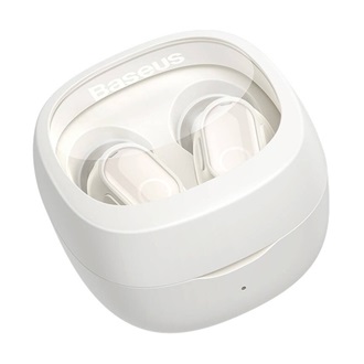 BASEUS BOWIE WM02 OS bluetooth fülhallgató SZTEREO v5.3, extra mini + töltőtok, FEHÉR