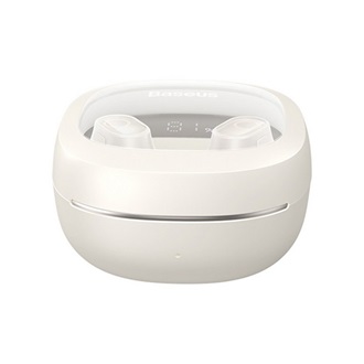 BASEUS BOWIE WM02+ bluetooth fülhallgató SZTEREO (v5.3, TWS, extra mini + töltőtok) FEHÉR