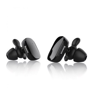 BASEUS ENCOK W02 Bluetooth fülhallgató SZTEREO v4.2, multipoint + töltőtok, FEKETE