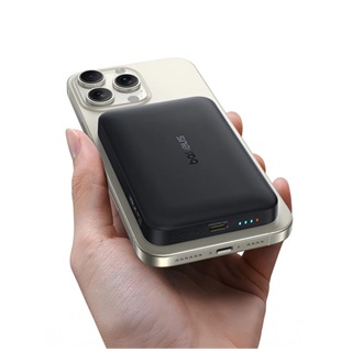 BASEUS ENERFILL FM11 ULTRA-MINI vésztöltő Type-C aljzat 10000mAh, MagSafe + Type-C kábel, FEKETE