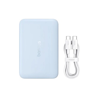 BASEUS ENERFILL FM11 ULTRA-MINI vésztöltő Type-C aljzat 10000mAh, MagSafe + Type-C kábel, KÉK