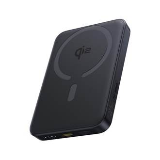 BASEUS ENERFILL FM12 vésztöltő Type-C+USB aljzat 10000mAh, Qi2, FEKETE