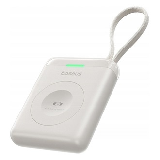 BASEUS ENERFILL FW11 powerbank (1640mAh, 5W, gyorstöltő, Apple Watch töltő, LED jelzés + fix Type-C kábel) FEHÉR