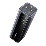 BASEUS ENERGEEK GP12 vésztöltő 2 Type-C+2 USB aljzat 20800mAh, LED kijelző, SZÜRKE