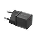 BASEUS GaN5S hálózati töltő Type-C aljzat 20W, GaN5S, FEKETE