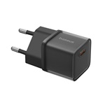 BASEUS GaN5S hálózati töltő Type-C aljzat 30W, GaN5S, FEKETE