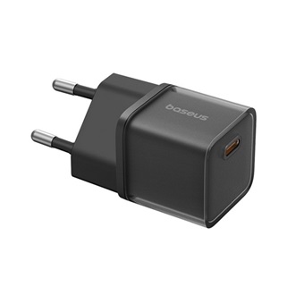 BASEUS GaN5S hálózati töltő Type-C aljzat 30W, GaN5S, FEKETE