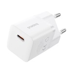 BASEUS GaN5 MINI 1C hálózati töltő Type-C aljzat 25W, GaN, FEHÉR