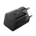 BASEUS GaN5 MINI 1C hálózati töltő Type-C aljzat 25W, GaN, FEKETE