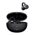 BASEUS INSPIRE XC1 bluetooth fülhallgató SZTEREO (v6.1, TWS, zajszűrő, fülre csíptethető, IP66 + töltőtok) FEKETE
