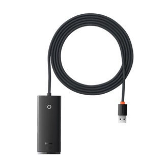 BASEUS LITE USB HUB 4in1 4 USB aljzat 3.0, 200cm, FEKETE