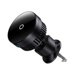 BASEUS MAGPRO autós tartó szellőzőre, Qi2 + mágnesgyűrű, FEKETE