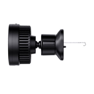 BASEUS MAGPRO autós tartó szellőzőre, Qi2 + mágnesgyűrű, FEKETE