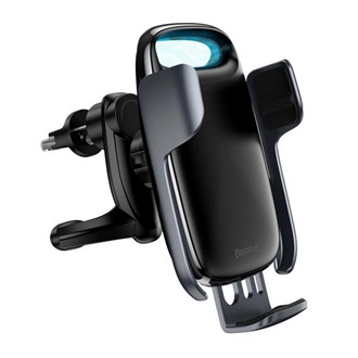 BASEUS MILKY WAY autós tartó szellőzőre, LED jelzés, FEKETE