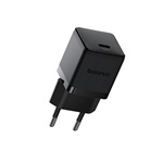 BASEUS PALM hálózati töltő Type-C aljzat 30W, PD gyorstöltő 3.0, FEKETE