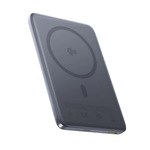 BASEUS PICOGO AM41 vésztöltő Type-C aljzat 10000mAh, Qi2 + Type-C kábel, SÖTÉTSZÜRKE
