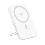 BASEUS PICOGO QI2 vésztöltő Type-C aljzat 5000mAh, kitámasztó, FEHÉR