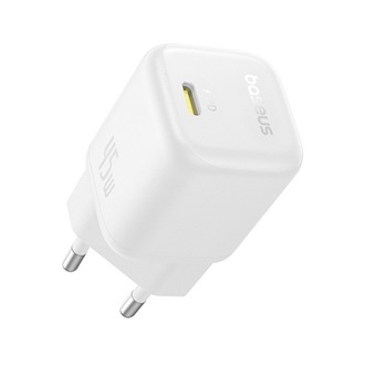 BASEUS PICOGO hálózati töltő Type-C aljzat 45W, PD gyorstöltő, FEHÉR