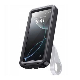 BASEUS RAINSHIELD kerékpáros telefontartó kormányra rögzíthető, 6.9" méret, FEKETE