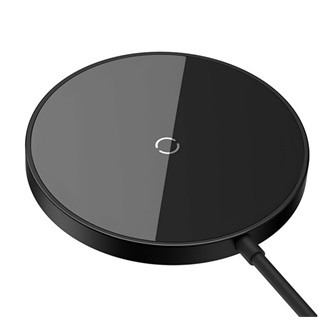 BASEUS SIMPLE MINI3 asztali töltő 15W, MagSafe + Type-C tápkábel, FEKETE