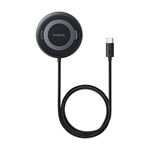 BASEUS SIMPLE MINI4 asztali töltő 15W, Qi2, FEKETE