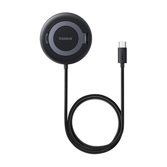 BASEUS SIMPLE MINI4 asztali töltő 15W, Qi2, FEKETE