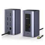 Baseus Nomos NU1 Air Win 12-in-1 Docking Station 12-port 100W USB-C dokkoló szürke