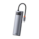 Baseus 8-port 100W USB-C dokkoló ezüst