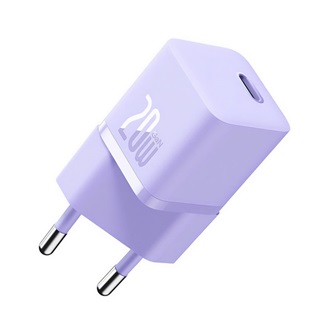 Baseus GaN5 Mini 20W univerzális hálózati töltő adapter lila