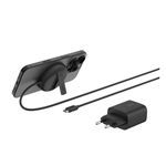 BELKIN BOOSTCHARGE PRO asztali töltő 15W, kitámasztó + hálózati töltő, FEKETE