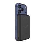 BELKIN BOOSTCHARGE SLIM powerbank 2 Type-C aljzat (10000mAh, 7.5W, wireless, mágneses, LED jelzés) FEKETE