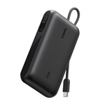 BELKIN BOOSTCHARGE powerbank Type-C aljzat (20000mAh, 45W, LED kijelző + fix Type-C kábel) FEKETE