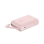 BELKIN BOOSTCHARGE vésztöltő Type-C aljzat 10000mAh, LED jelzés + fix Type-C kábel, RÓZSASZÍN