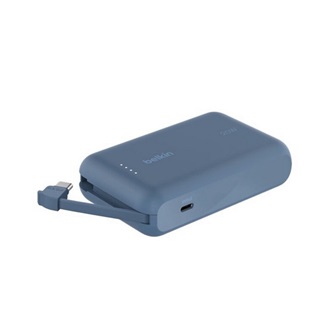BELKIN BOOSTCHARGE vésztöltő Type-C aljzat 10000mAh, LED jelzés + fix Type-C kábel, SÖTÉTKÉK