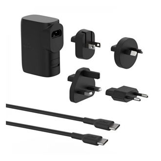BELKIN BOOST CHARGE HYBRID utazó töltő USB+Type-C aljzat 25W, AU, FEKETE