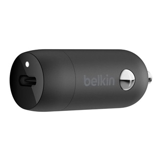 BELKIN BOOST CHARGE autós töltő Type-C aljzat 30W, PD gyorstöltő, FEKETE