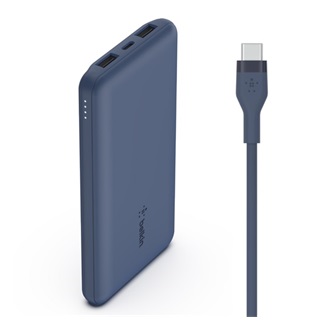 Belkin BoostCharge 10000mAh powerbank kék + USB-C kábel