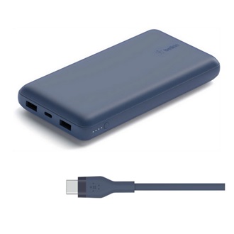 BELKIN BOOST CHARGE vésztöltő 2 USB+Type-C aljzat 20000mAh, gyorstöltő + Type-C kábel, SÖTÉTKÉK